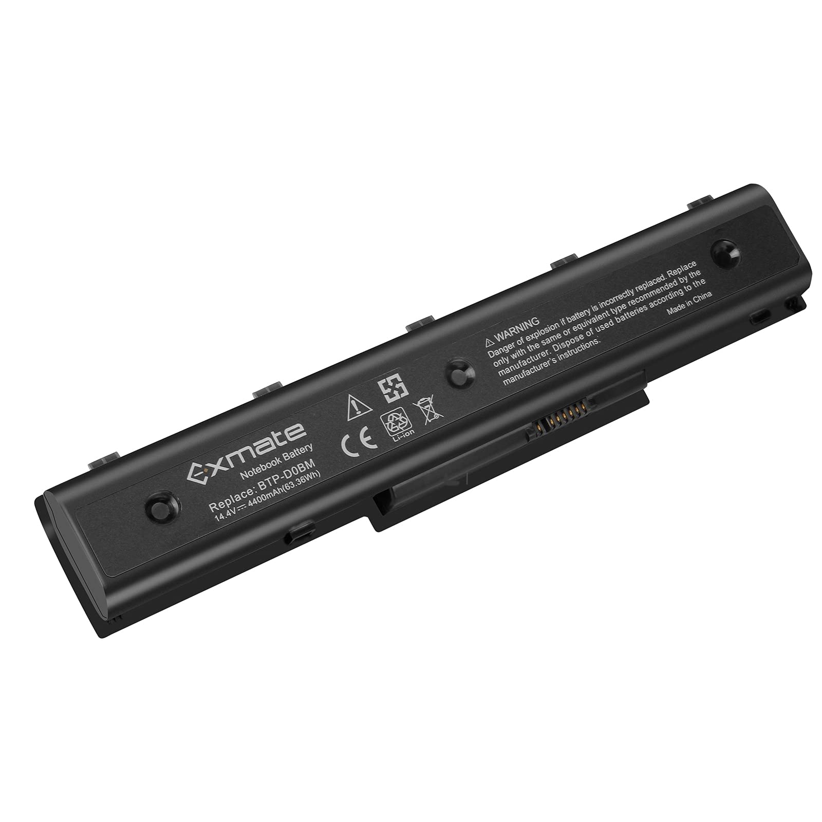 Exmate Batterie Remplacement pour Medion Akoya E7218 P7812 [1|4V 4400mAh 8 Cellules Haute Capacité]
